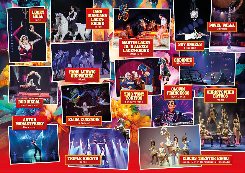 Circus Krone Winterspielzeit 2025: „Freestyle“ ist der Programmtitel der Wintersaison bis 07.04.2024. Premiere am 25.12.2024
